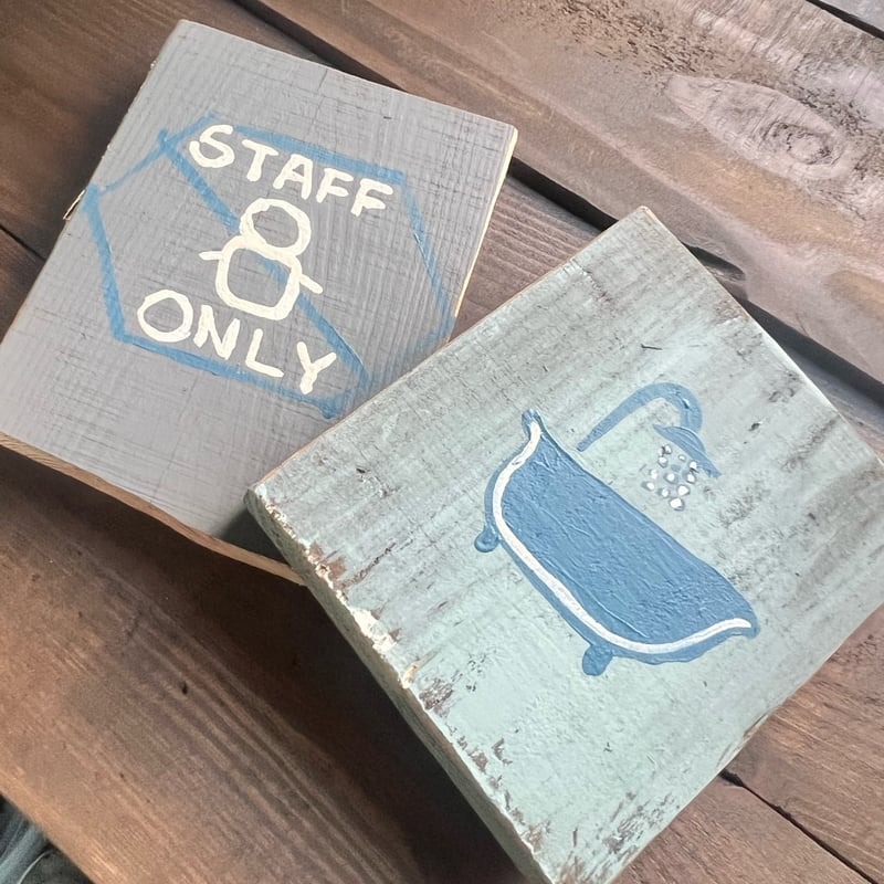 オリジナルプレート staffonly スタッフ専用 サインプレート