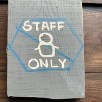 オリジナルプレート　staffonly　スタッフ専用　サインプレート