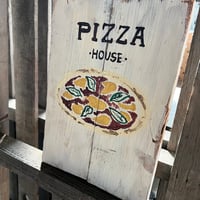 オリジナルプレート "pizza house" 看板 サインプレート