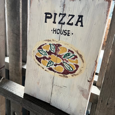 オリジナルプレート "pizza house" 看板 サインプレート