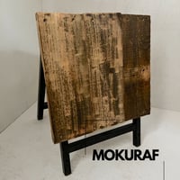 ヴィンテージ風　リメイク看板　アイアン×木