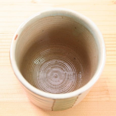 美濃焼　湯呑　緑　満水容量360ml