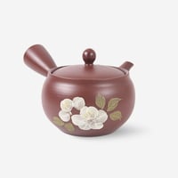 常滑焼　茶花急須　帯網　満水容量340ml
