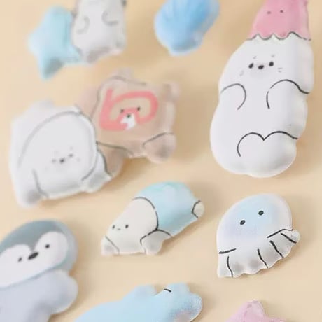 ぷくふわシール④ パステルゆめかわアニマルシリーズ