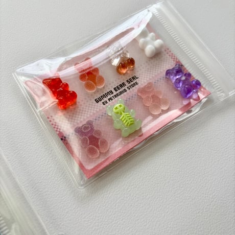 グミベアシール byぺたりんこ商店 オリジナル立体シール