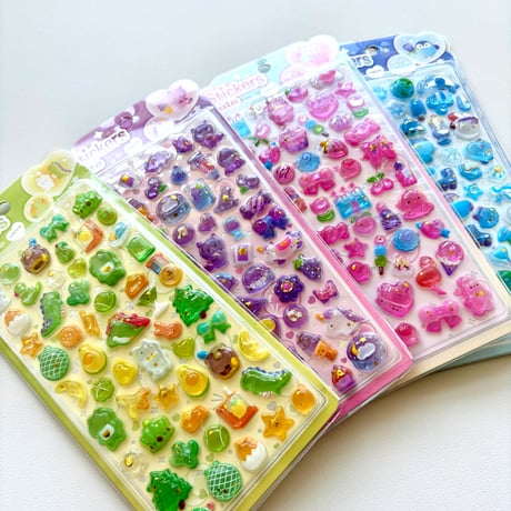 うるぷく3Dシール【Stickers cute】全4種