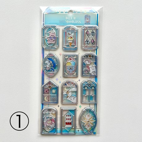 ステンドグラス 立体 シール② 全6種