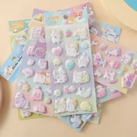 ぷくふわシール④ パステルゆめかわアニマルシリーズ