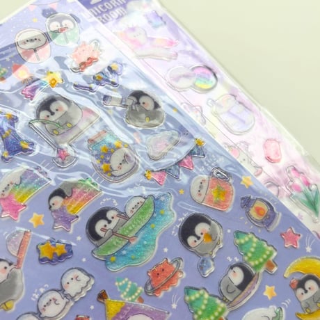ちょいぷくシール ぺんぎん ユニコーン 全2種