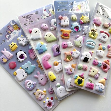 ぷくふわマシュマロシール オバケーヌ  【中国正規ライセンス品】