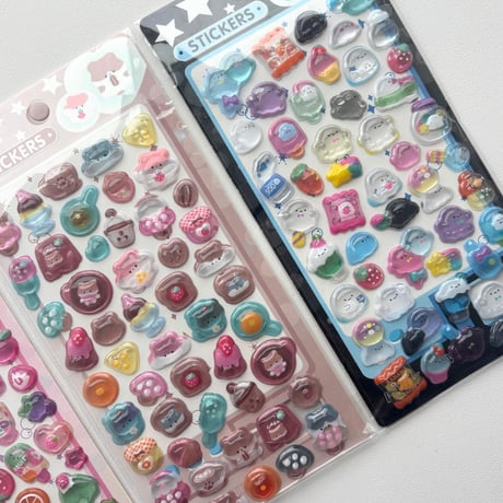 ぷくぷくシール⑨ 3Dsticker