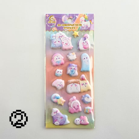 ぷくふわシール④ パステルゆめかわアニマルシリーズ
