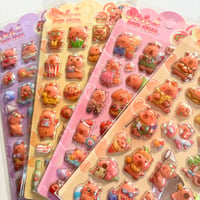 きゅんPOPシール　カピバラ　ぷくぷくシール