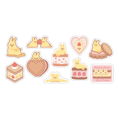 Torolli Butter stickers Butter フレークシール 全3種 【ワールドクラフト】