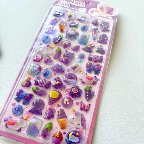 うるぷく3Dシール【Stickers cute】全4種