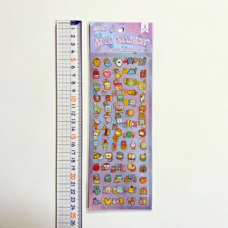 ミニシール① 2枚入り PET素材 クリア チビシール