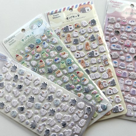 ぷくミニ マシュマロシール② オバケーヌ ふんわりタッチ  【中国正規ライセンス品】
