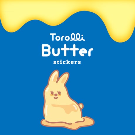 Torolli Butter stickers Butter フレークシール 全3種 【ワールドクラフト】
