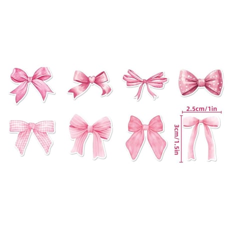 リボン柄 ロールシール 1ロール 500枚 ギフトシール ご褒美シール
