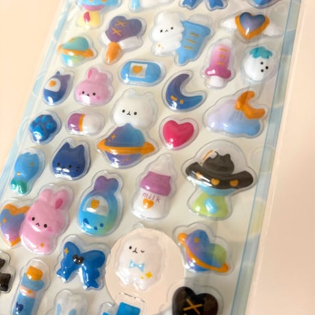 きゅんPOPシール　アニマルズ　ぷくぷくシール
