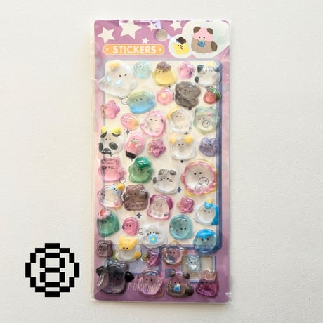 ぷくぷくシール⑨ 3Dsticker