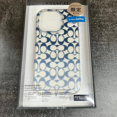 COACH コーチ iPhone 14 Pro Coach Protective Case -Signature C Blue Ombre CIPH-117-SCOGB