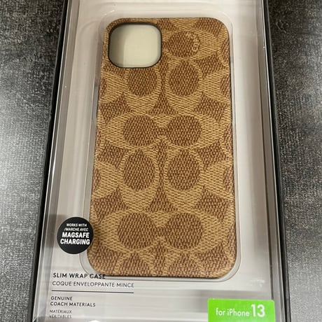 COACH コーチ iPhone 13 Coach Slim Wrap - Signature C Khaki ZUA20Y CIPH-098-SCKHK