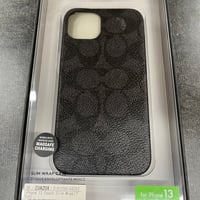 COACH コーチ iPhone 13 Coach Slim Wrap - Signature C Black ZUA20X CIPH-098-SCBLK