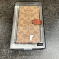 COACH コーチ iPhone 14 / iPhone 13 Coach Folio Case - Signature C Khaki  CIPH-116-SCTAN