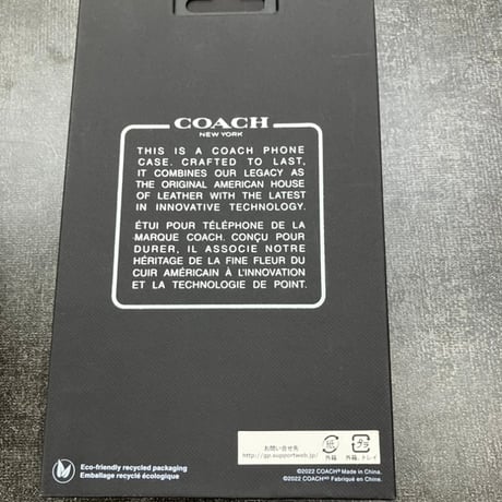 【訳アリ商品】COACH コーチ iPhone 14 Pro Max Coach Folio Case - Signature C Black CIPH-125-SCBLK