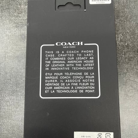 COACH コーチ iPhone 14 / iPhone 13 Coach Folio Case - Signature C Black CIPH-116-SCBLK