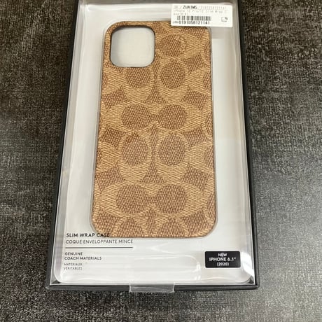 COACH コーチ iPhone 12 Pro / iPhone 12 Slim Wrap Case - Signature C Khaki ZUA1MS