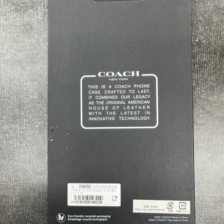 COACH コーチ iPhone 13 Pro Coach Slim Wrap - Signature C Black ZUA20Z