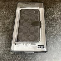COACH コーチ iPhone 13 mini Coach Folio Case - Signature C Black ZUA210 CIPH-100-SCBLK