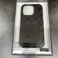 COACH コーチ iPhone 14 Pro Coach Slim Wrap - Pebbled Black CIPH-131-BLKEB