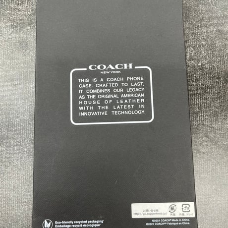 COACH コーチ iPhone 13 Coach Slim Wrap - Signature C Black ZUA20X CIPH-098-SCBLK