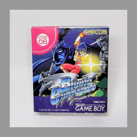 カプコン GB バイオニックコマンドー ゲームボーイ 箱 説明書 付き