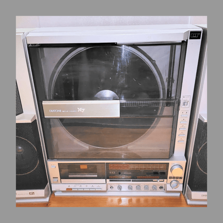 DIATONE（三菱電機） X-7BM 縦置き型（バーティカル） レコードプレーヤー DIATONE SPEAKER SYSTEM MODEL SS-7BM スピーカー カセットプレーヤー ラジオ