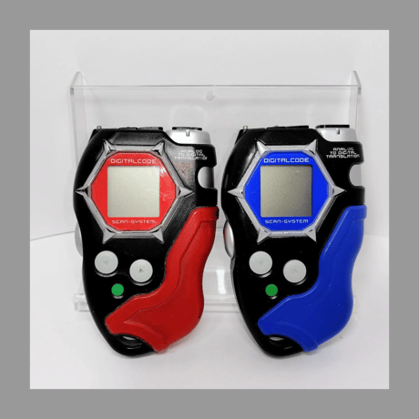 BANDAI（バンダイ） デジモンフロンティア ディースキャナ VER 1.0 ブラック&レッド ブラック＆ブルー