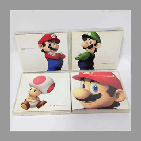 任天堂 クラブニンテンドー ソフト ケース DS NINTENDO DS CARD CASE 18 セット マリオ ルイージ ピーチ姫 キノピオ