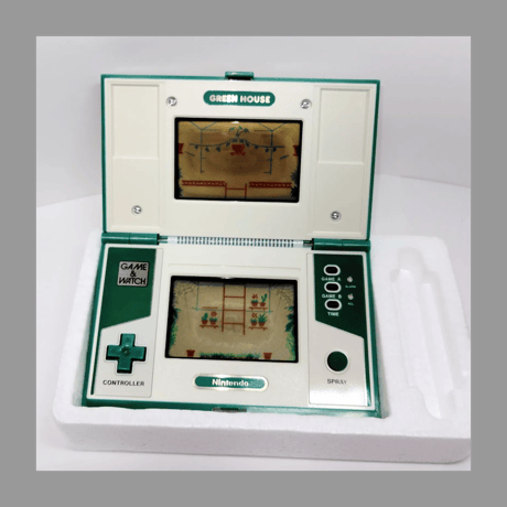 任天堂 ゲームウォッチ GREEN HOUSE グリーンハウス 携帯ゲーム 箱 説明書 シール付属