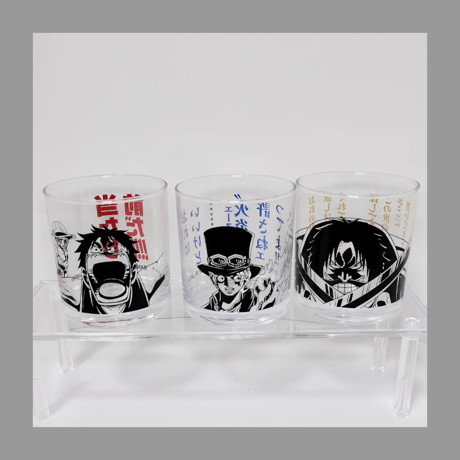 BANDAI SPIRITS 一番くじ ワンピース バトルメモリーズ  F賞 名言グラス 全種セット