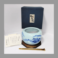 北川美宣窯 有田焼 小火鉢 花器 香炉 インテリア 工芸品