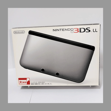 Nintendo 任天堂 ニンテンドー3DS LL シルバーXブラック 箱 説明書付き