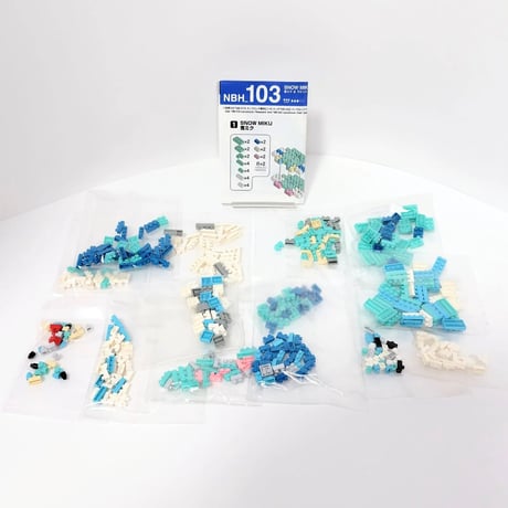 カワダ 雪ミク スカイタウン限定 ナノブロック NBH-103 雪ミク＆ラビット・ユキネ 「SNOW MIKU」