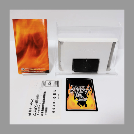 スパイク ファイヤープロレスリングA 箱 説明書 カード 付き GBA ゲームボーイアドバンス