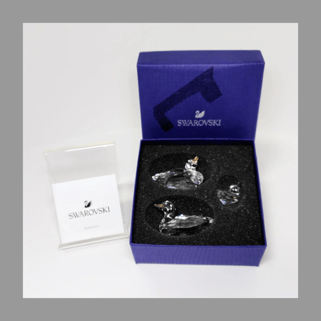 SWAROVSKI スワロフスキー アヒル クリア・クリスタル