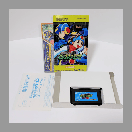 CAPCOM（カプコン）GBA バトルネットワーク ロックマン エグゼ ゲームボーイアドバンス 箱 説明書 付き