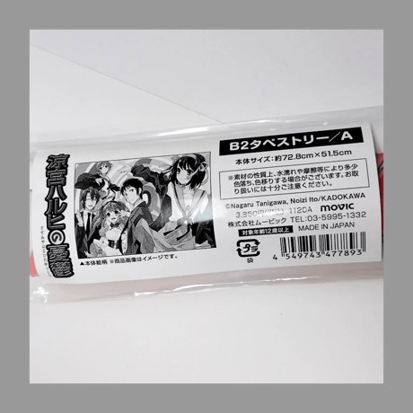 ムービック 「涼宮ハルヒの憂鬱」 涼宮ハルヒの直観 発売記念オンリーショップ in アニメイトグッズ 集合A B2タペストリー