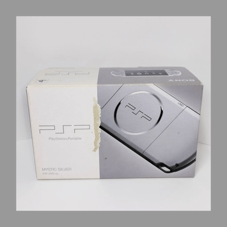 SONY PSP-3000 ミスティック・シルバー﻿ プレイステーションポータブル 箱 説明書 付き PSP本体良品